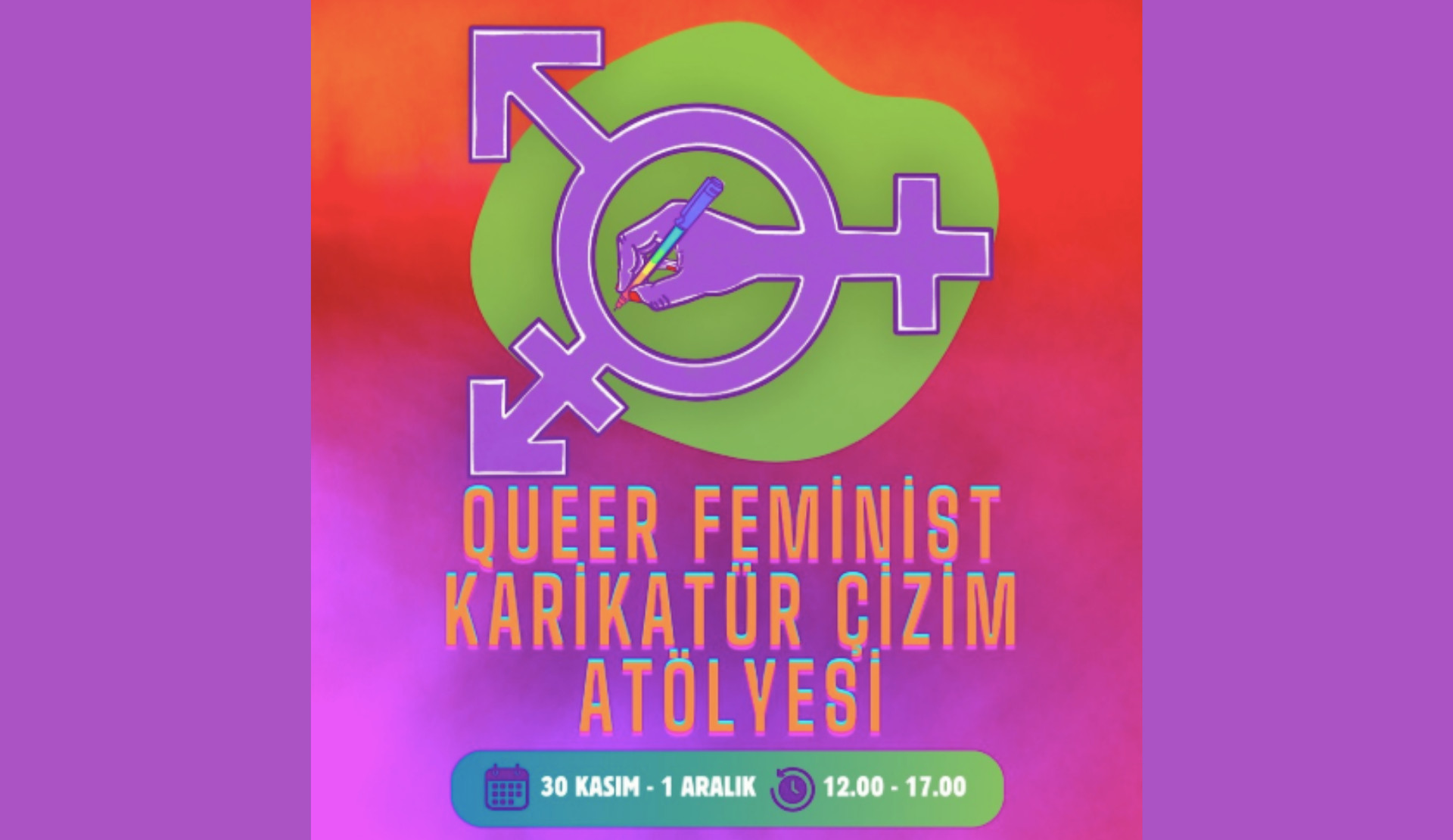 Özgür Renkler’den Queer Feminist Karikatür Atölyesi | Kaos GL - LGBTİ+ Haber Portalı Haber