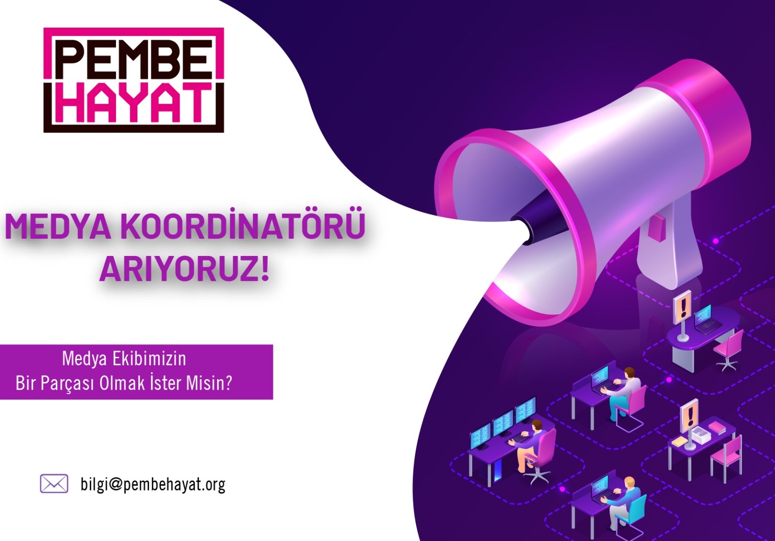 Pembe Hayat, Medya Koordinatörü arıyor | Kaos GL - LGBTİ+ Haber Portalı Haber