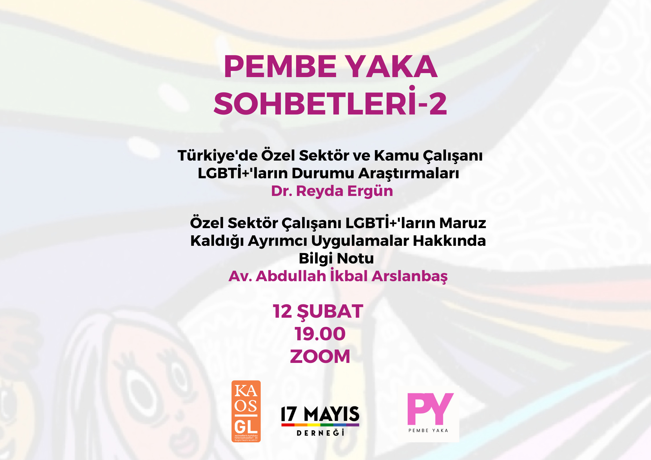 Pembe Yaka Sohbetleri’nin ikincisi 12 Şubat’ta! Kaos GL - LGBTİ+ Haber Portalı