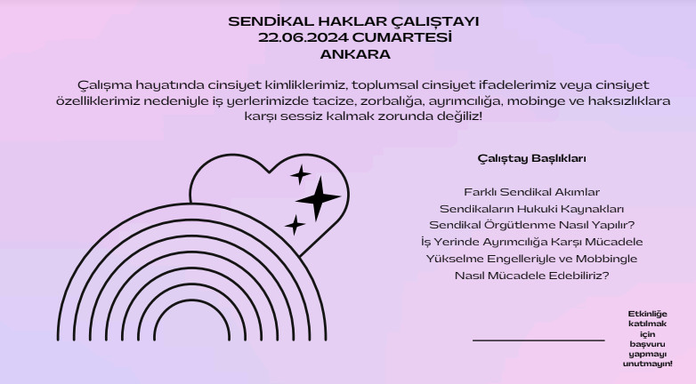Pembe Yakalılar’dan Sendikal Haklar Çalıştayı! | Kaos GL - LGBTİ+ Haber Portalı Haber