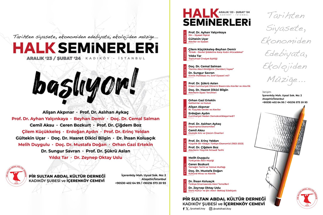 Pir Sultan Abdal Kadıköy Şubesi, halk seminerlerine başlıyor Kaos GL - LGBTİ+ Haber Portalı