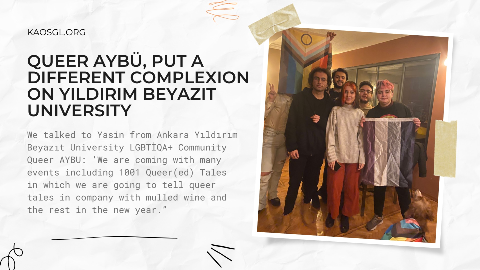 Queer AYBÜ, put a different complexion on Yıldırım Beyazıt University Kaos GL - News Portal for LGBTI+