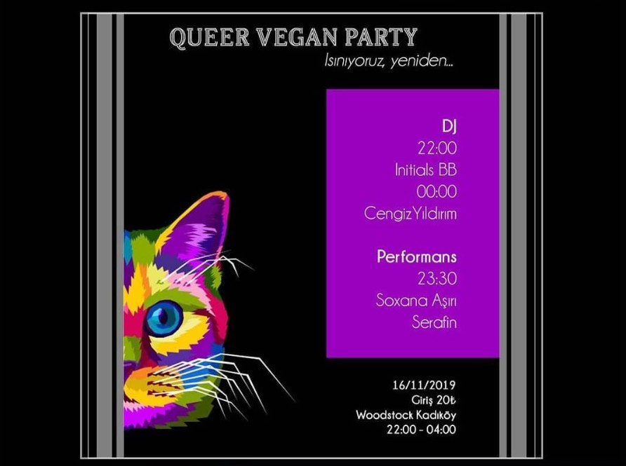 Queer Vegan Parti: Isınıyoruz yeniden | Kaos GL - LGBTİ+ Haber Portalı Haber