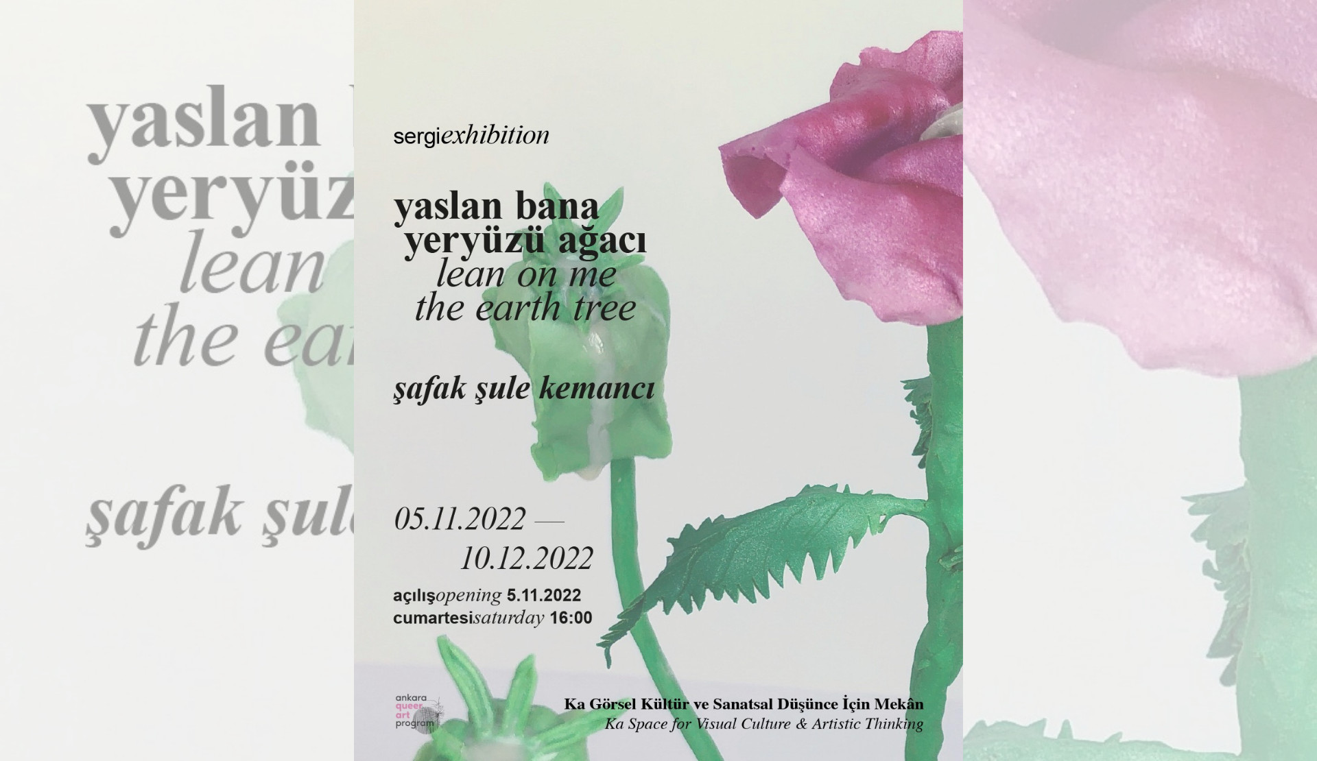 Şafak Şule Kemancı’dan kişisel sergi: "yaslan bana yeryüzü ağacı" | Kaos GL - LGBTİ+ Haber Portalı Haber