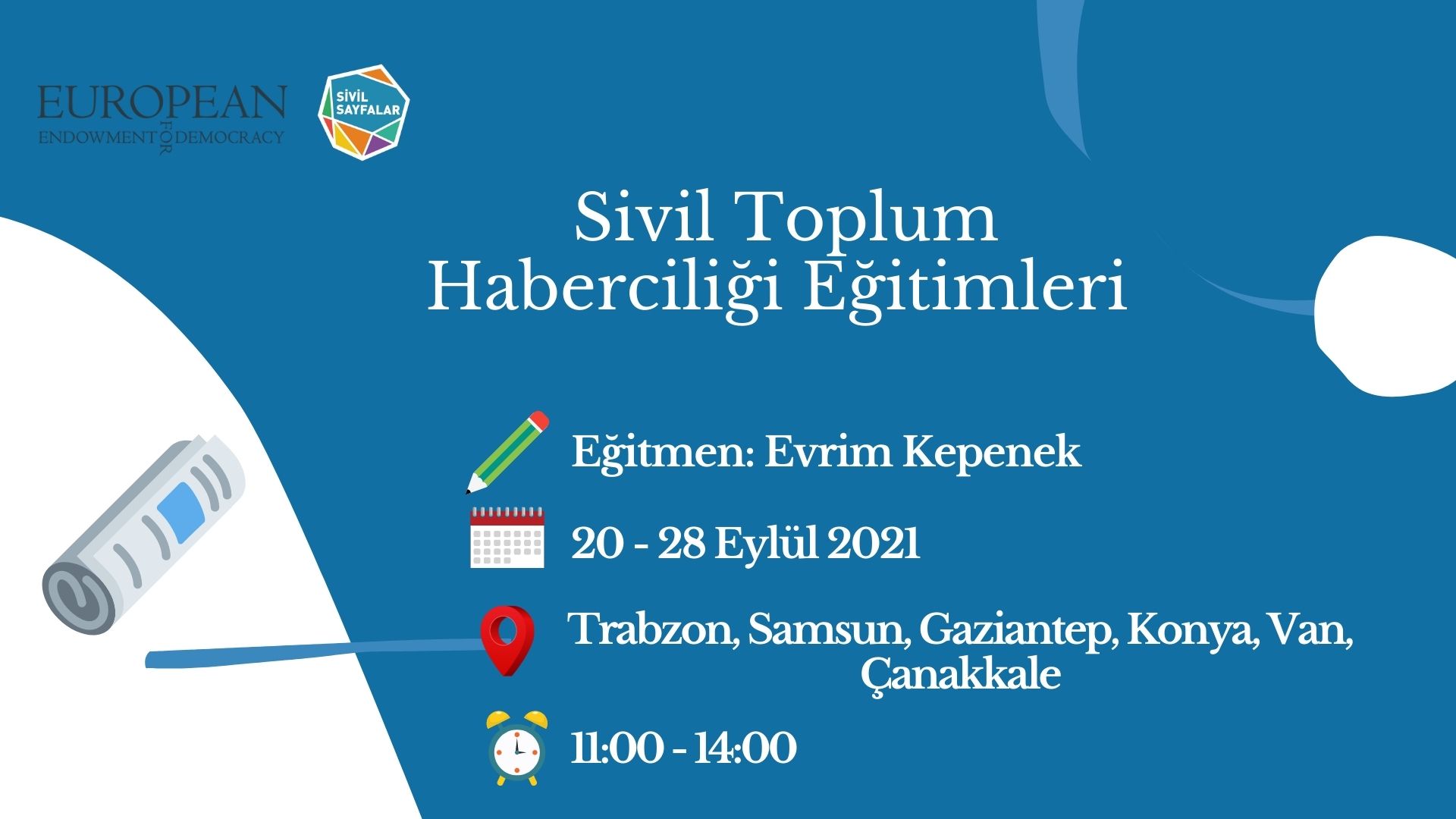 Sivil Sayfalar davet ediyor: Sivil Toplum Haberciliği Eğitimleri | Kaos GL - LGBTİ+ Haber Portalı Haber