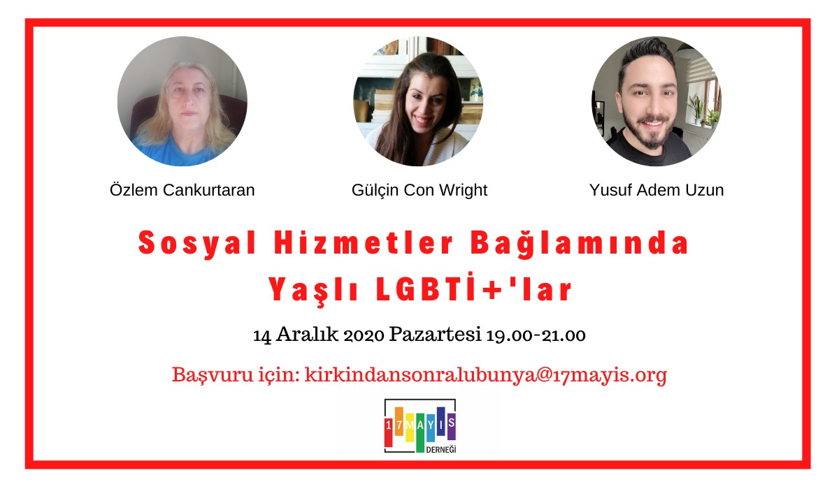 Sosyal hizmetler bağlamında yaşlı LGBTİ+’lar toplantısı 14 Aralık’ta! | Kaos GL - LGBTİ+ Haber Portalı Haber