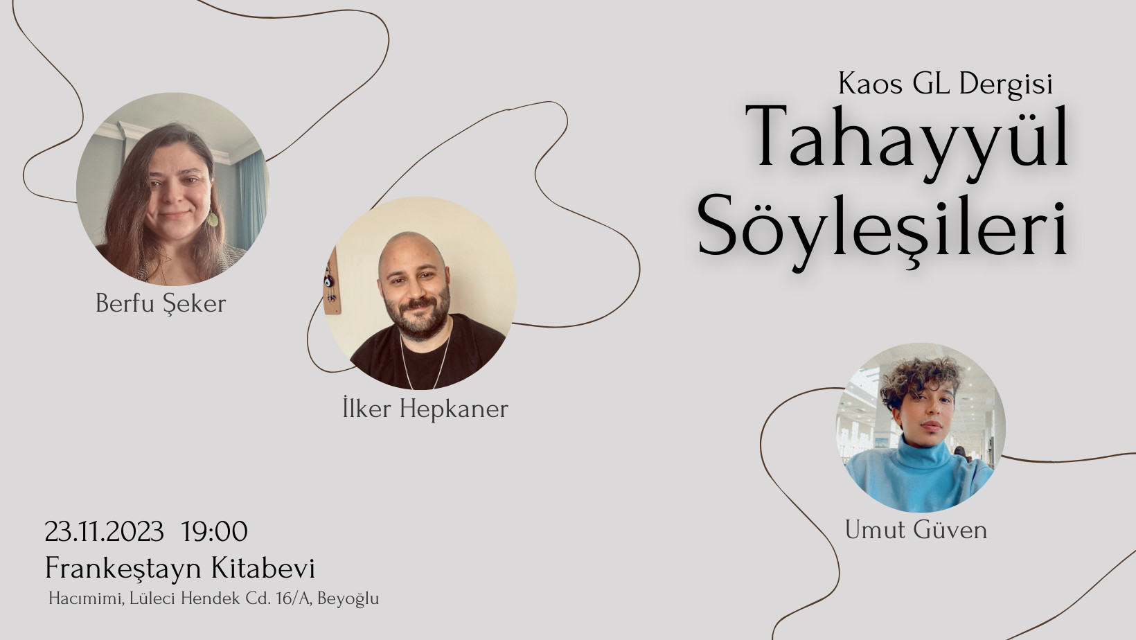 “Tahayyül Söyleşileri” İstanbul’a geliyor | Kaos GL - LGBTİ+ Haber Portalı Haber