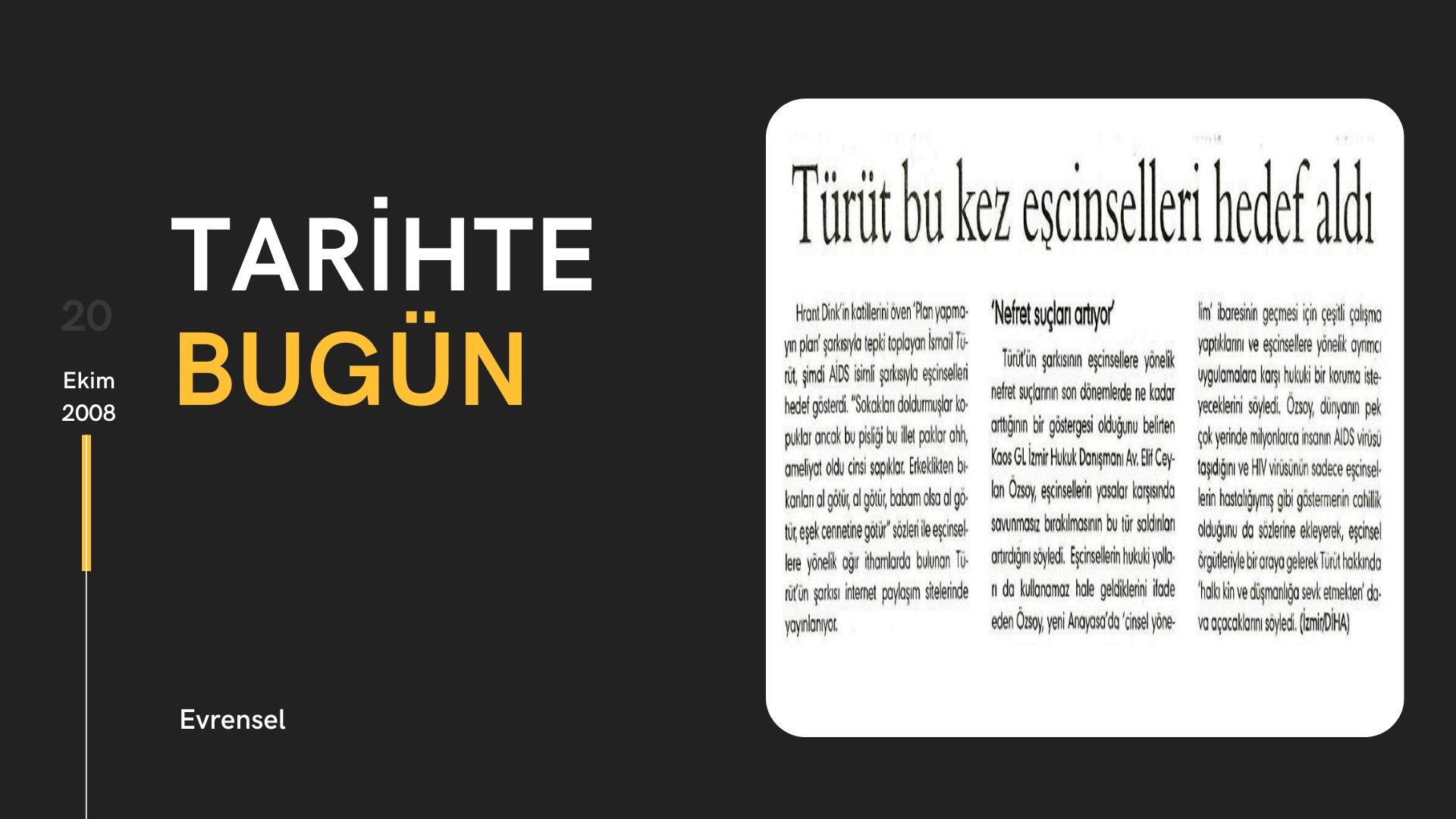 Tarihte bugün: “Türüt bu kez eşcinselleri hedef aldı” | Kaos GL - LGBTİ+ Haber Portalı