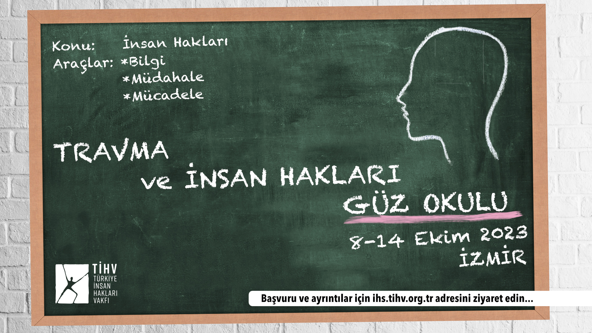 TİHV’den Travma ve İnsan Hakları Güz Okulu | Kaos GL - LGBTİ+ Haber Portalı Haber