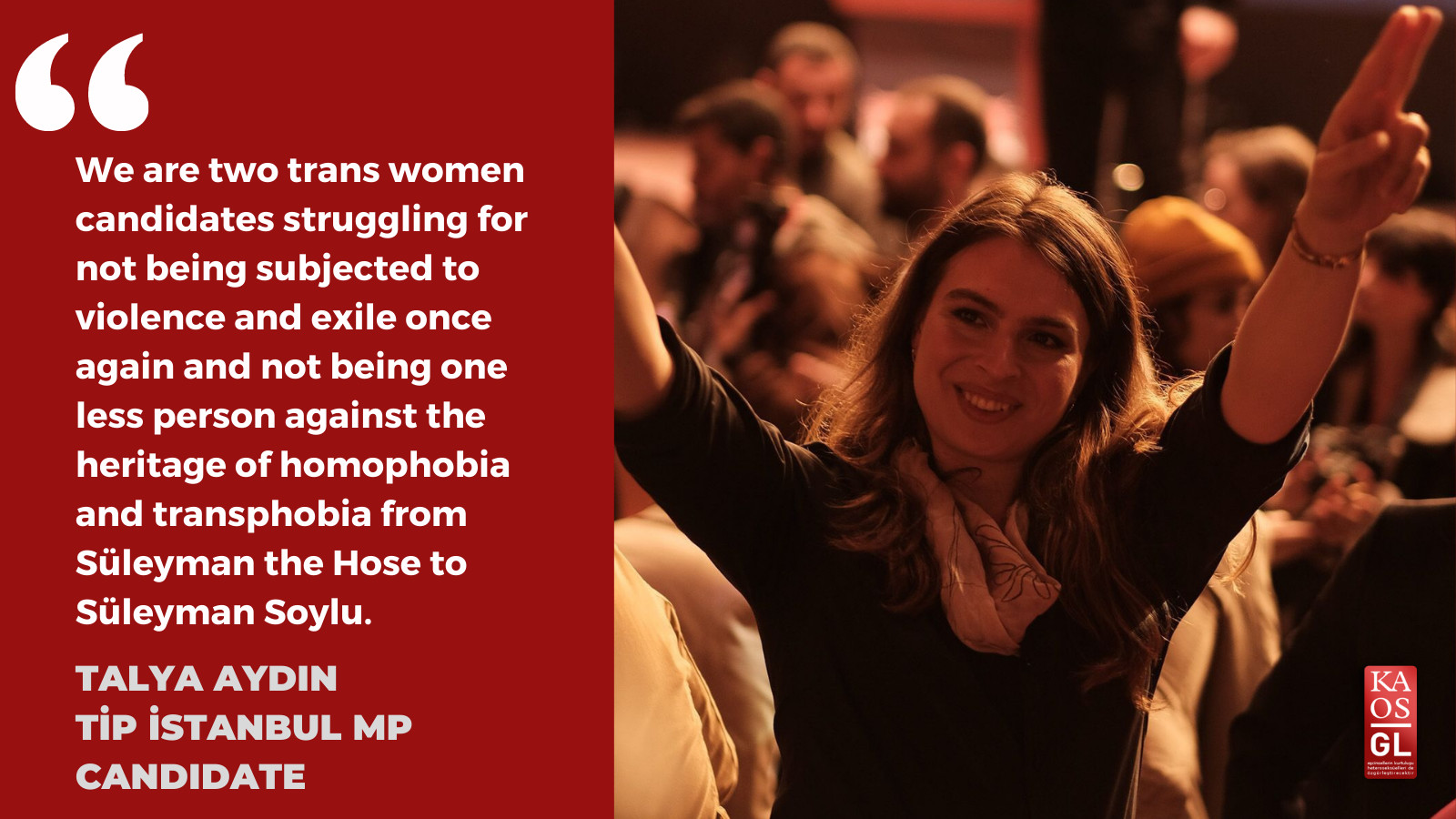 TİP İstanbul candidate Talya Aydın: No one is born homophobic or transphobic | Kaos GL - News Portal for LGBTI+ News