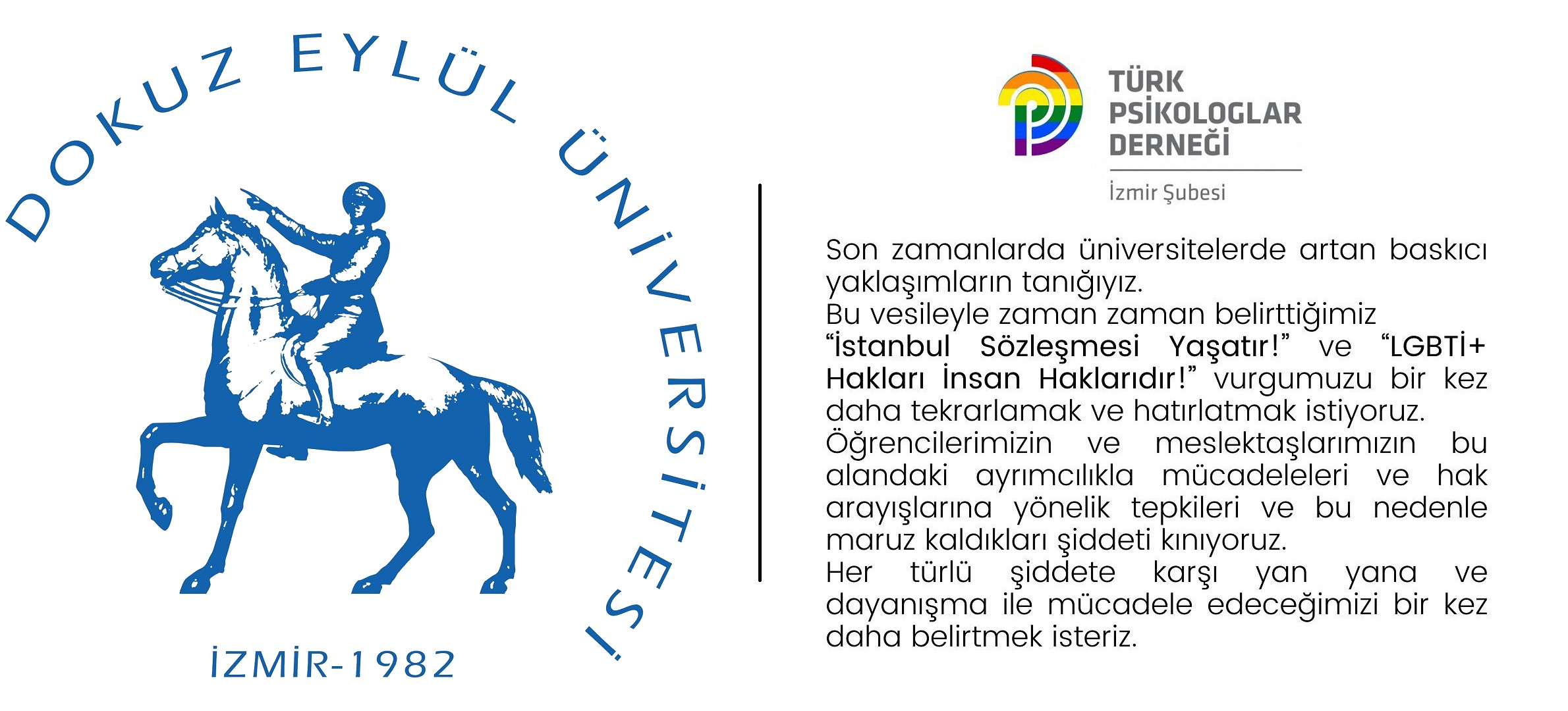 TPD İzmir: “Her türlü şiddete karşı yan yana ve dayanışma içinde” Kaos GL - LGBTİ+ Haber Portalı
