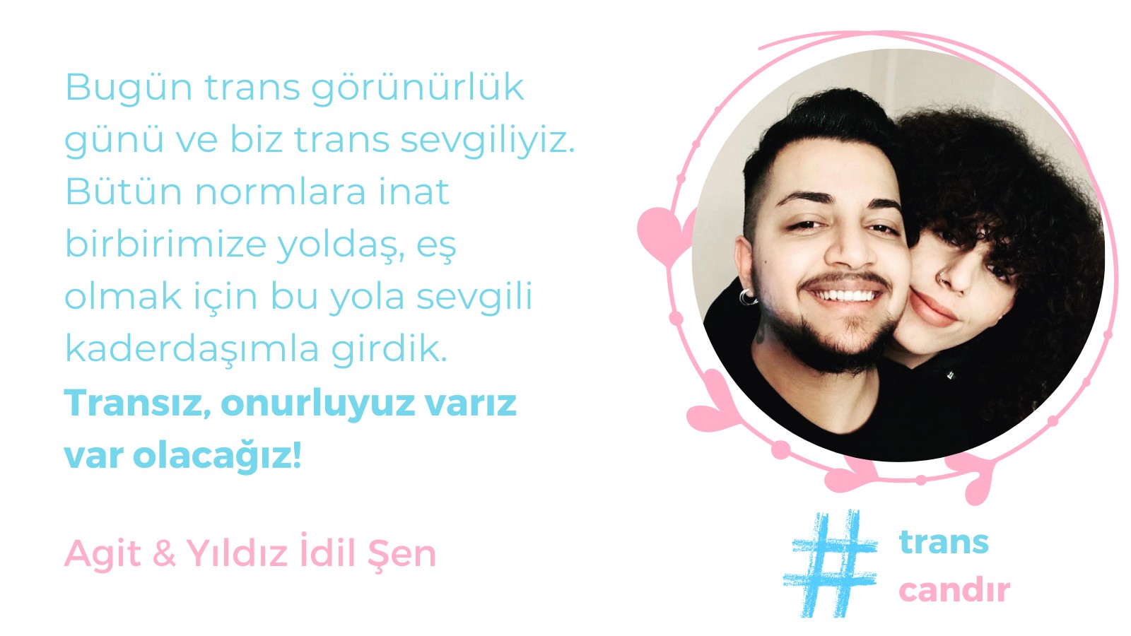 Trans sesler: Biz trans sevgiliyiz! | Kaos GL - LGBTİ+ Haber Portalı Haber