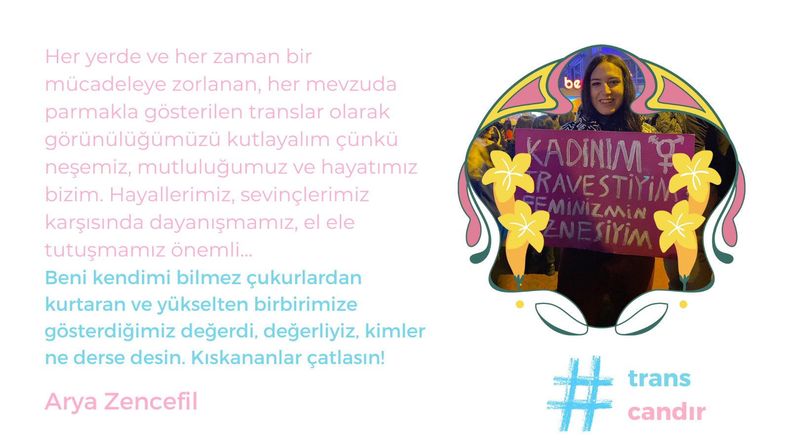 Trans sesler: Kıskananlar çatlasın! Kaos GL - LGBTİ+ Haber Portalı