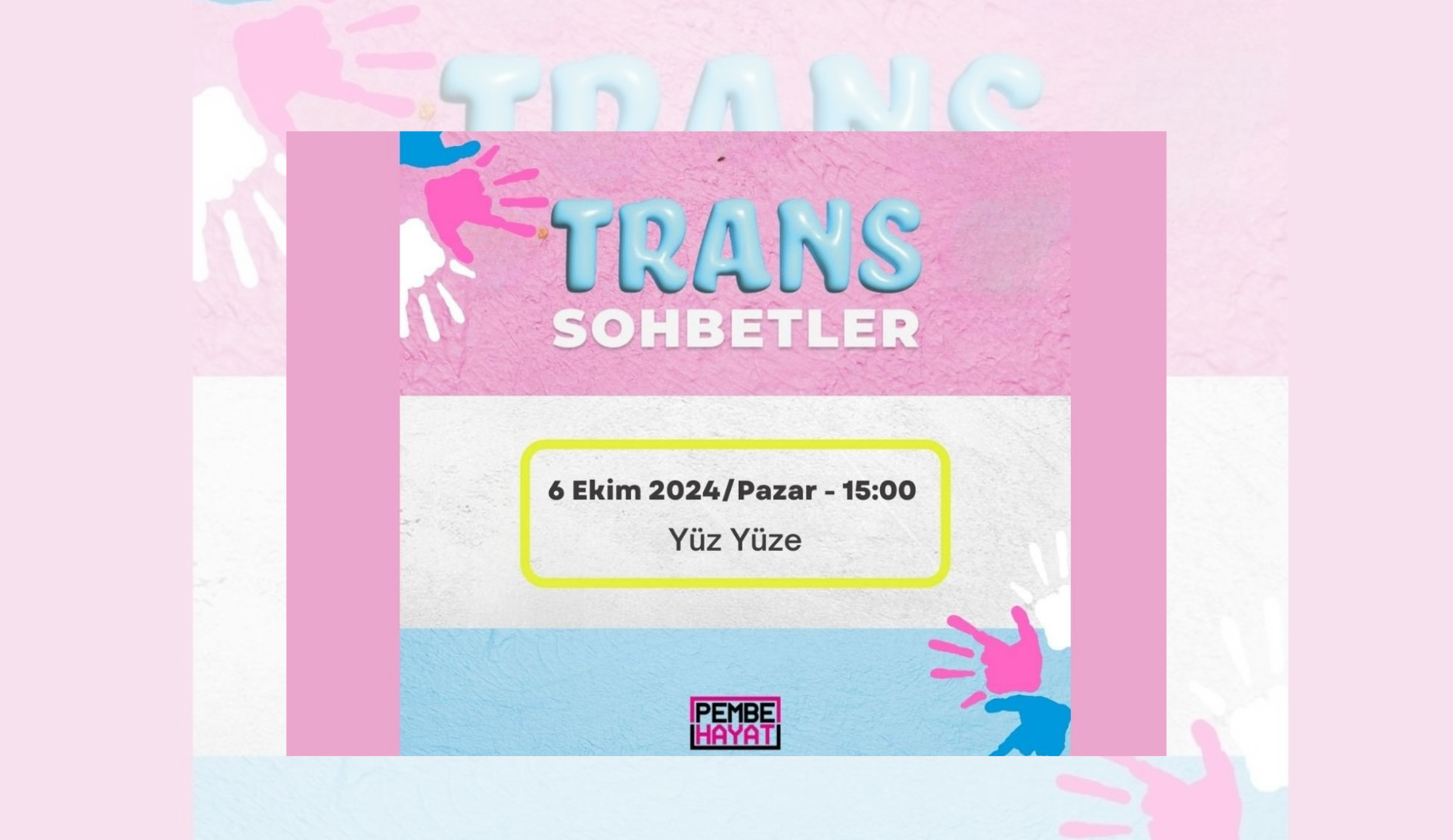 Trans Sohbetler’in ikinci buluşması 6 Ekim’de | Kaos GL - LGBTİ+ Haber Portalı Haber