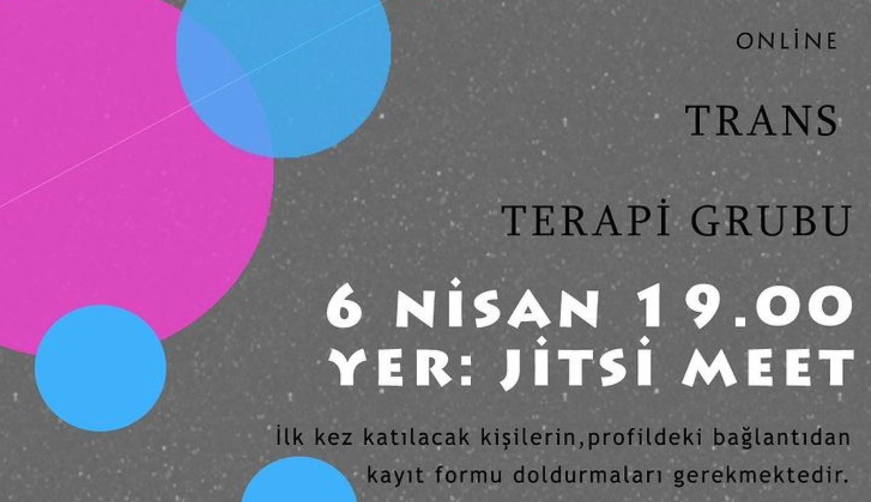 Trans Terapi Grubu 6 Nisan’da buluşuyor Kaos GL - LGBTİ+ Haber Portalı