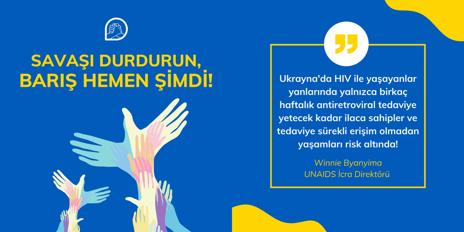 UNAIDS: Savaşı durdurun, barış hemen şimdi! | Kaos GL - LGBTİ+ Haber Portalı Haber