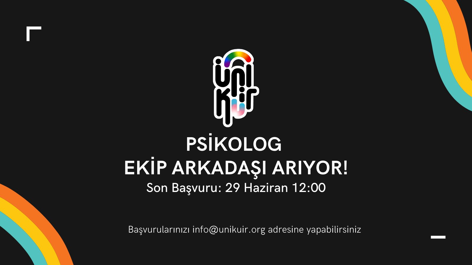 ÜniKuir’den Psikolog ilanı Kaos GL - LGBTİ+ Haber Portalı