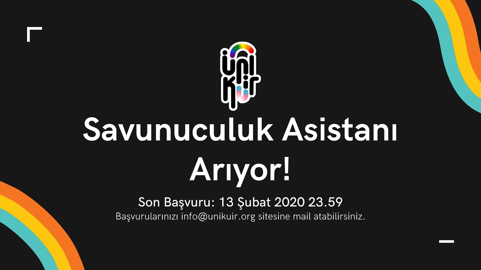 ÜniKuir Derneği’nden Uluslararası Savunuculuk Asistanı ilanı Kaos GL - LGBTİ+ Haber Portalı