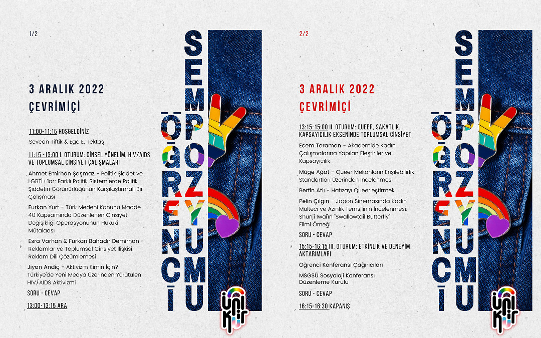 ÜniKuir Öğrenci Sempozyumu 3 Aralık’ta  | Kaos GL - LGBTİ+ Haber Portalı Haber