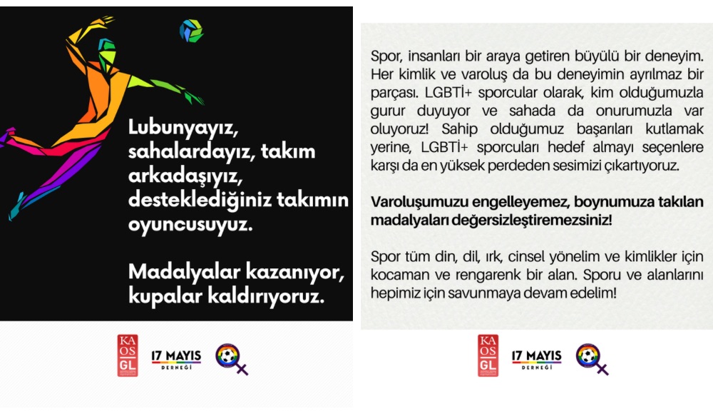 “Varoluşumuzu engelleyemez, boynumuza takılan madalyaları değersizleştiremezsiniz!” | Kaos GL - LGBTİ+ Haber Portalı Haber