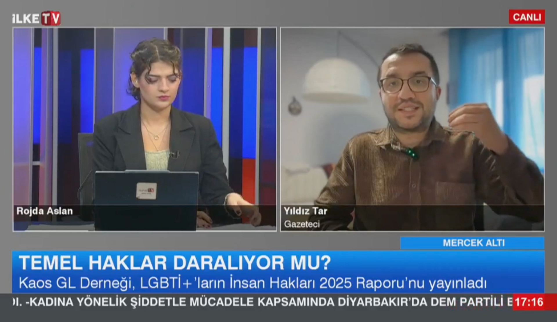 Yıldız Tar, İlke TV’ye konuştu: “LGBTİ+ düşmanı yasa geçmeden, yasayı uygulayan bir iktidar var” Kaos GL - LGBTİ+ Haber Portalı