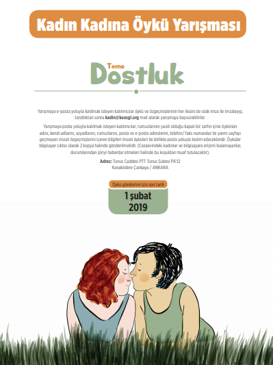 14. Kadın Kadına Öykü Yarışması: “Bir Dostluktan Neler Doğar?” Kaos GL - LGBTİ+ Haber Portalı