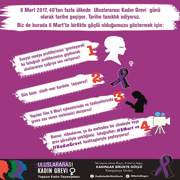 Uluslararası Kadın Grevi&rsquo;ne ses ver! | Kaos GL - LGBTİ+ Haber Portalı Haber