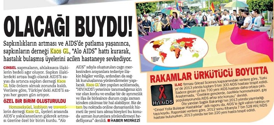Gazetelerde ne kadar yer aldık: Olacağı Vahdetti! | Kaos GL - LGBTİ+ Haber Portalı Haber