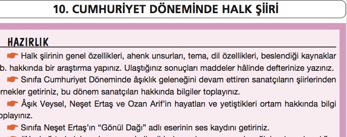 Ders Kitabında Irkçılığa "Halk Şiiri" Kılıfı | Kaos GL - LGBTİ+ Haber Portalı Haber
