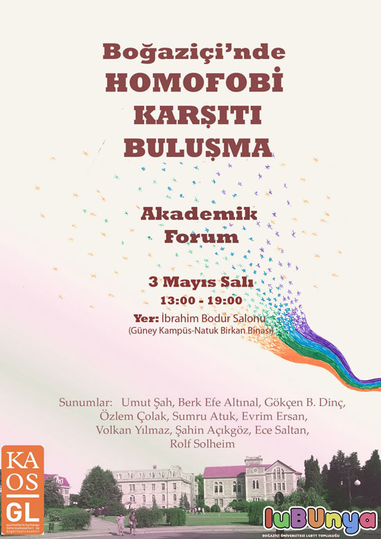 Boğaziçi’nde Homofobiye Karşı Akademik Forum Kaos GL - LGBTİ+ Haber Portalı