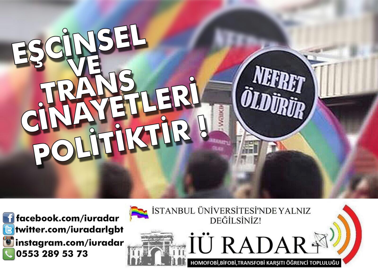 İstanbul Üniversitesi&rsquo;nde LGBTİ afişlerine saldırı | Kaos GL - LGBTİ+ Haber Portalı Haber