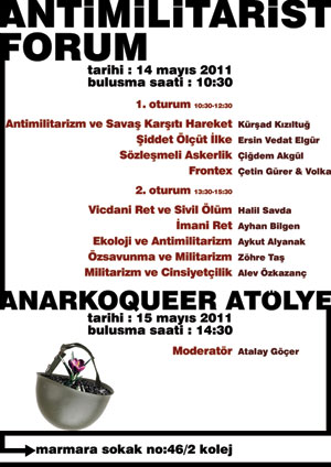 Homofobi Karşıtı Buluşma&rsquo;da Sıra Anti-Militarist Forum&rsquo;da | Kaos GL - LGBTİ+ Haber Portalı Haber