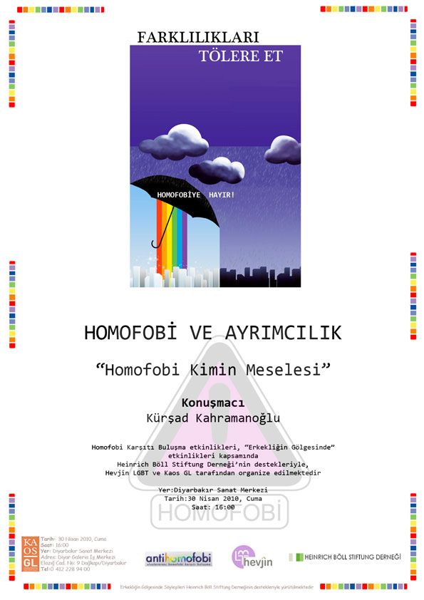 Homofobi Karşıtı Buluşma-Diyarbakır | Kaos GL - LGBTİ+ Haber Portalı Haber