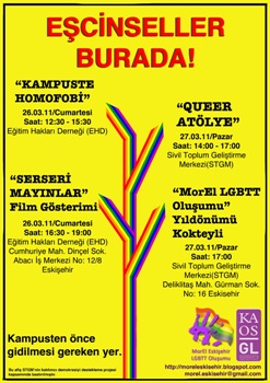 Buluşma Sırası Eskişehir, Samsun ve Kars&rsquo;ta | Kaos GL - LGBTİ+ Haber Portalı Haber