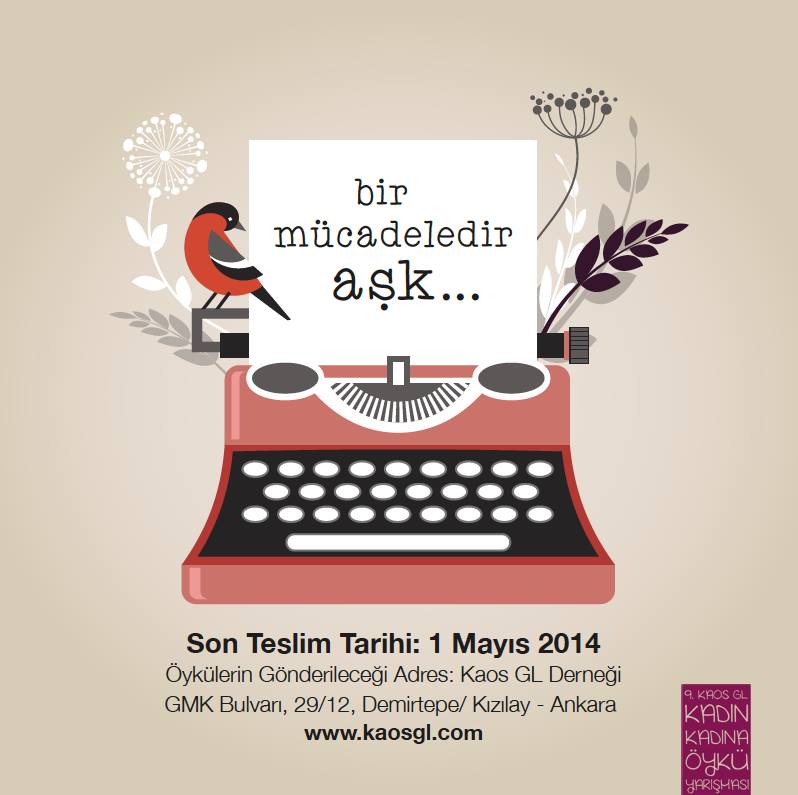 Kadın Kadına Öykü Yarışması için Son 1 Ay! | Kaos GL - LGBTİ+ Haber Portalı Haber