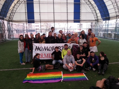 Diplomats Playing Football in Support of the "Faggot Referee" Kaos GL - News Portal for LGBTI+