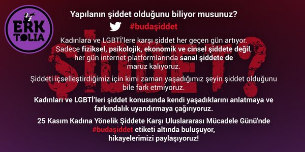 Kadın ve LGBTİ’ler paylaşıyor: #budaşiddet Kaos GL - LGBTİ+ Haber Portalı