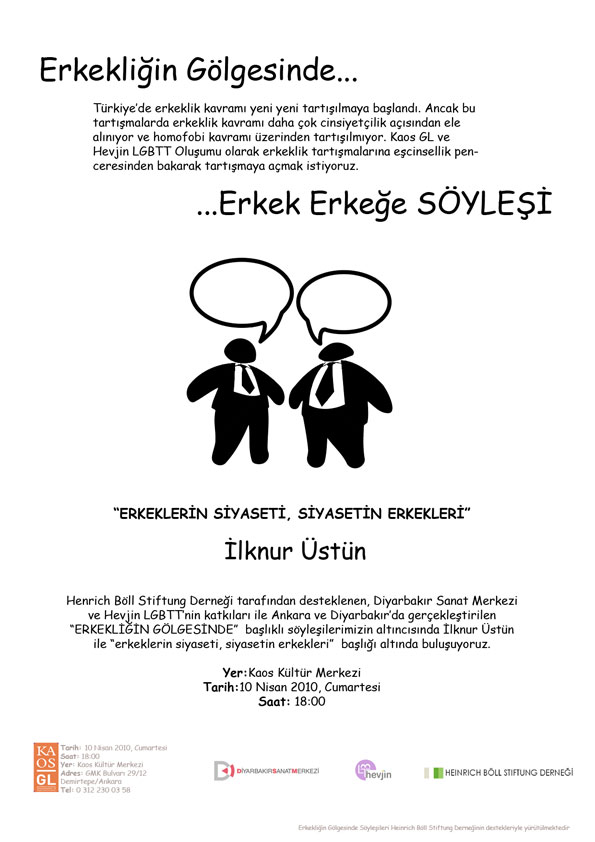 &lsquo;Erkeklerin Siyaseti, Siyasetin Erkekleri&rsquo;  | Kaos GL - LGBTİ+ Haber Portalı Haber