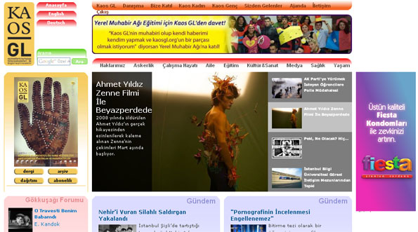 Kaos GL Artık İnternette de Şanlıyor! | Kaos GL - LGBTİ+ Haber Portalı Haber