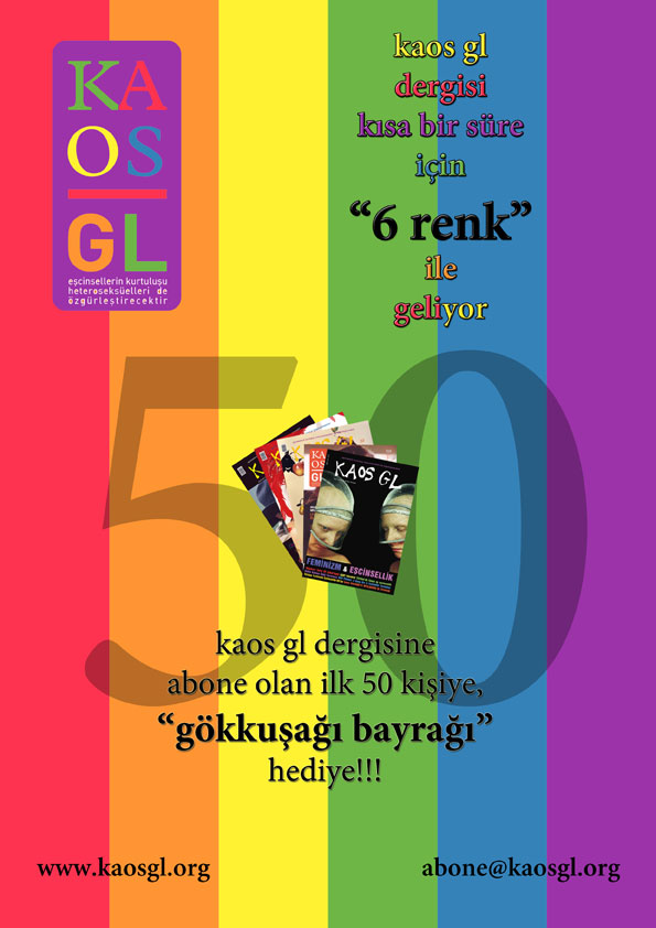 Kaos GL&rsquo;ye Abone Ol, Gökkuşağı Bayrağı Hediyeni Al! | Kaos GL - LGBTİ+ Haber Portalı Haber