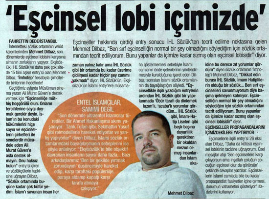 "Eşcinsel Lobisi" İHL Sözlük&rsquo;e Kadar Sızmış! | Kaos GL - LGBTİ+ Haber Portalı Haber