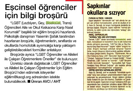 Yeni Akit&rsquo;in Nefreti 30 Ekim&rsquo;de Yargılanacak | Kaos GL - LGBTİ+ Haber Portalı Haber