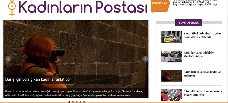 Kadınların Postası yayına başladı | Kaos GL - LGBTİ+ Haber Portalı Haber