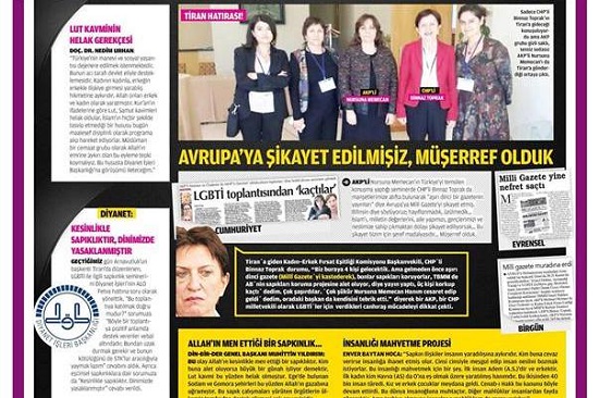 Diyanet&rsquo;in &lsquo;Eşcinsellik sapıklıktır&rsquo; fetvası verdiği iddiası Meclis&rsquo;e taşındı | Kaos GL - LGBTİ+ Haber Portalı Haber