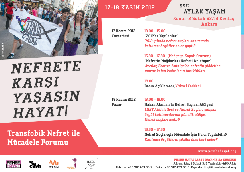 Pembe Hayat, Nefret Suçlarıyla Mücadele Haftası&rsquo;nın 5.sini Düzenliyor | Kaos GL - LGBTİ+ Haber Portalı Haber