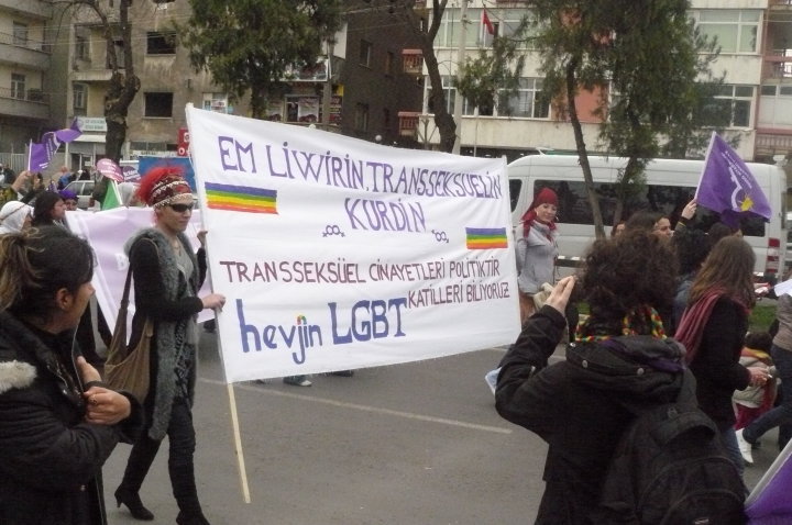Hevjin LGBT Oluşumu 8 Mart'ta Sokaktaydı Kaos GL - LGBTİ+ Haber Portalı