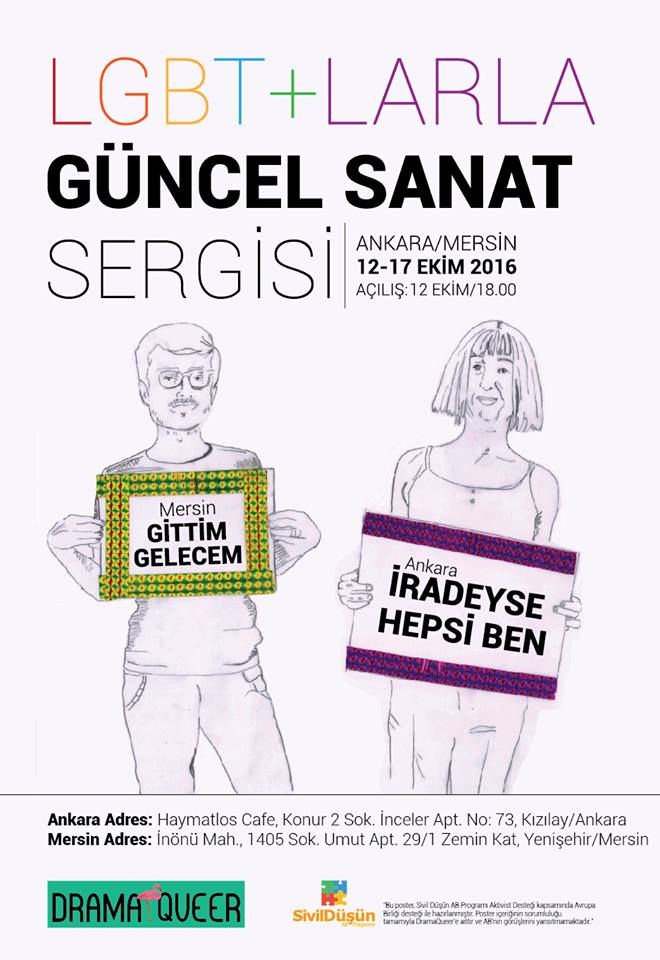 LGBTİ+&rsquo;larla Güncel Sanat Sergisi başlıyor | Kaos GL - LGBTİ+ Haber Portalı Haber