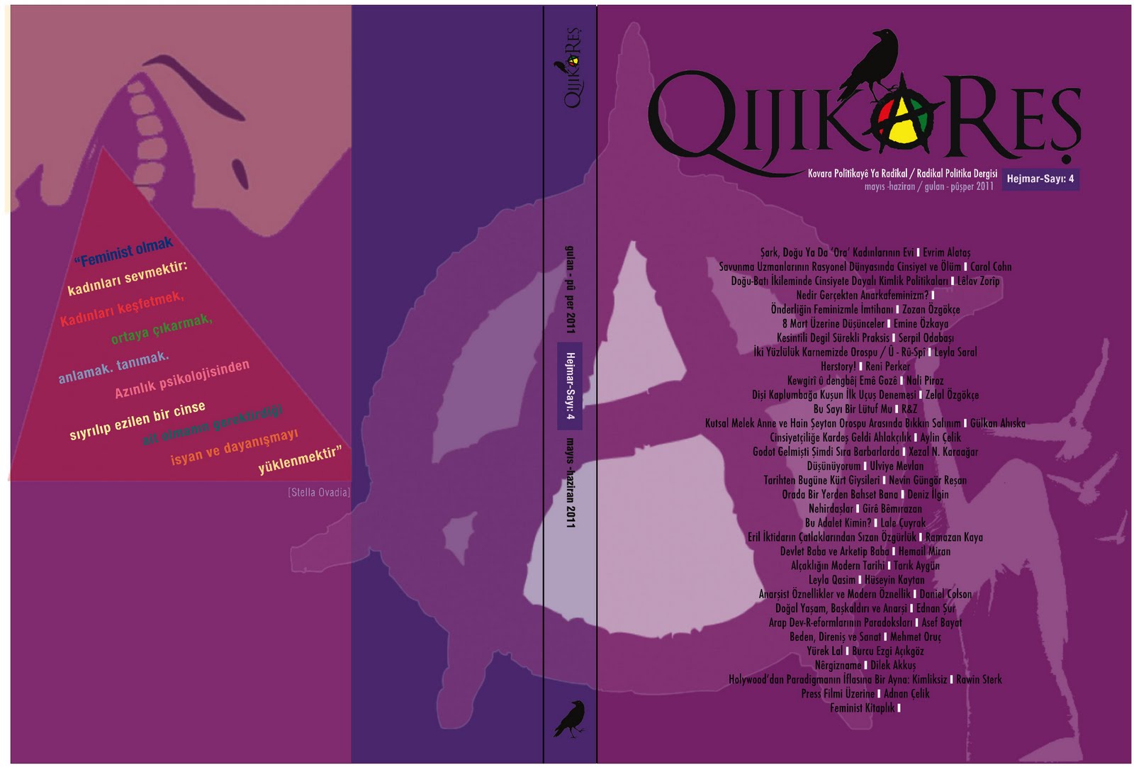 Qijika Reş&rsquo;in (Kara Karga) 4. Sayısı Çıktı | Kaos GL - LGBTİ+ Haber Portalı Haber