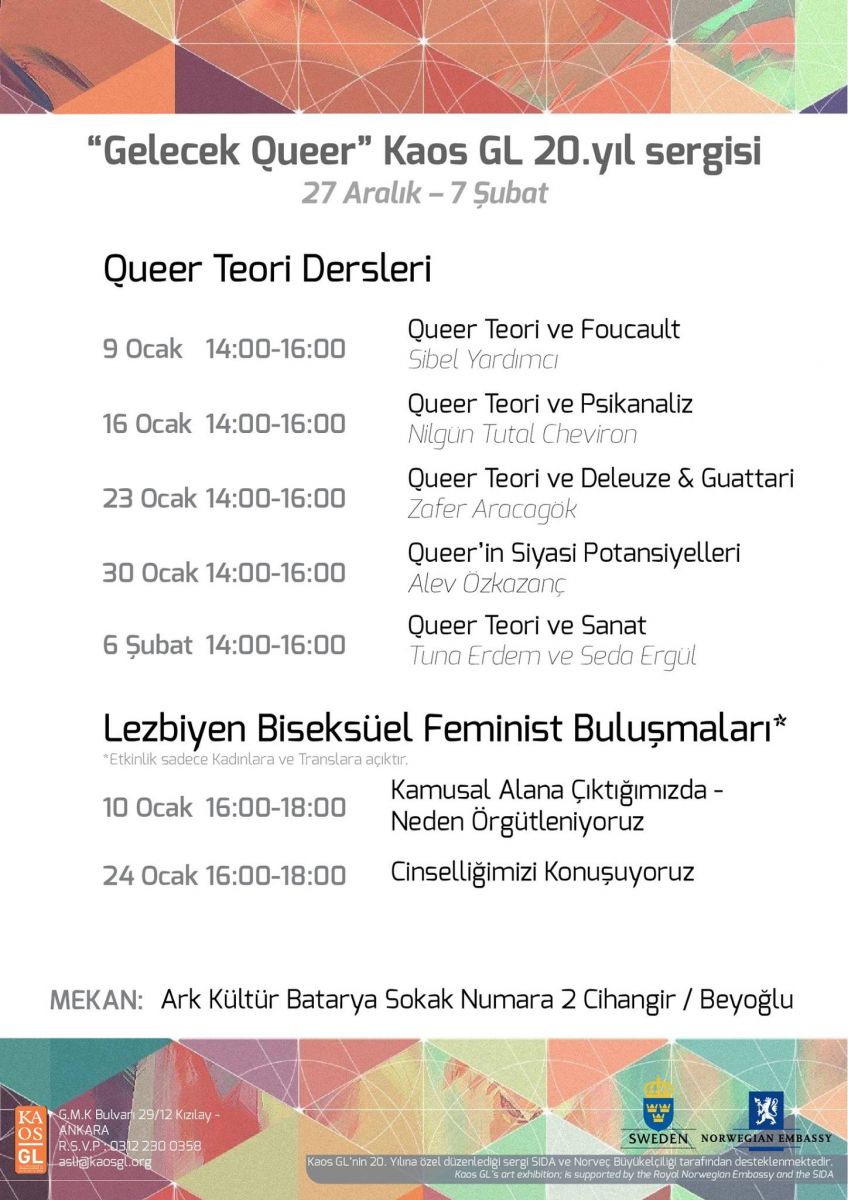 Gelecek Queer&rsquo; sergisinde zil çaldı, dersler başlıyor! | Kaos GL - LGBTİ+ Haber Portalı Haber