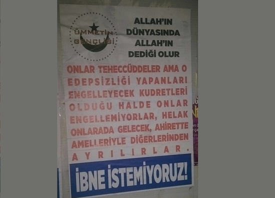 Eskişehir&rsquo;de LGBTİ&rsquo;leri hedef gösteren afişler | Kaos GL - LGBTİ+ Haber Portalı Haber